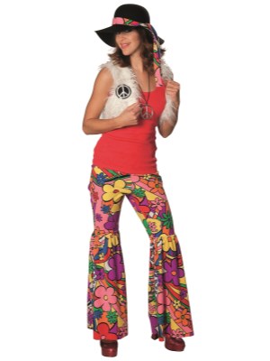 Hippie Girl Kostyme
