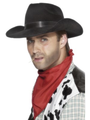 Cowboyhatt-svart