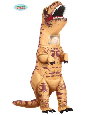 Oppblåsbar T-rex Kostyme