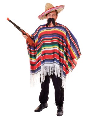 Poncho Meksikaner Multicolor